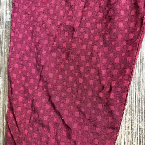 2/$18 SALE! Vintage Palazzo Wide Leg Pants Pink Geometric Boho Fairy Flowy M - Picture 2 of 11
